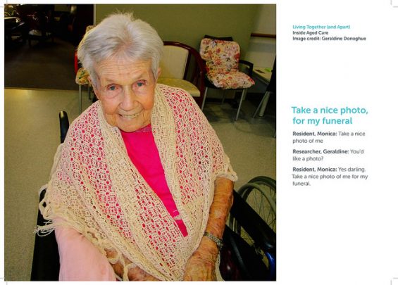 One of the heartwarming photographs and stories from the QUT study. Source: Inside Aged Care/QUT