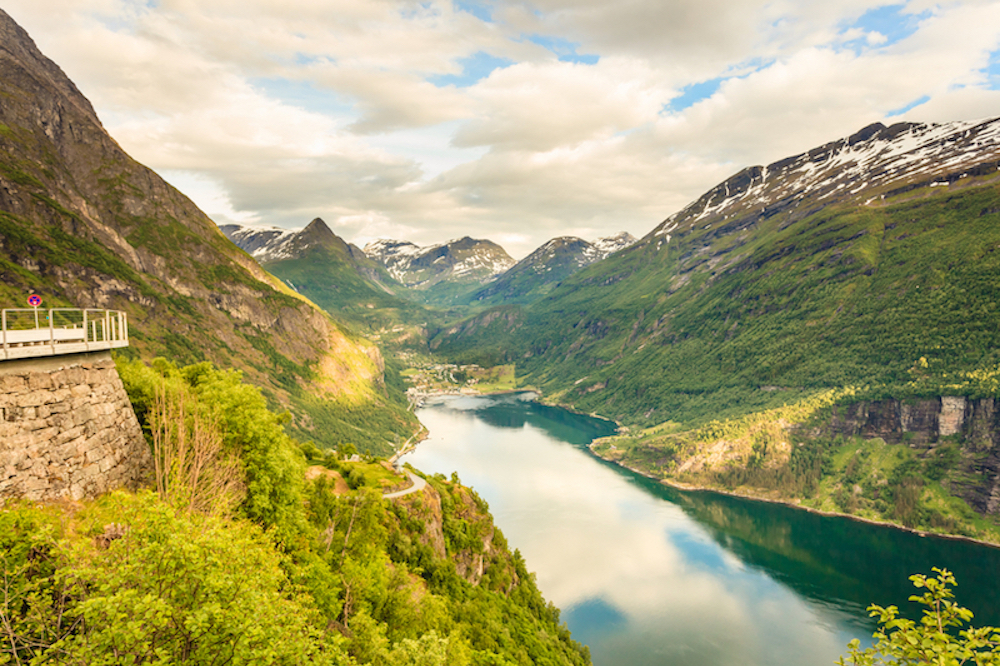 Beautiful scenery in Scandinavia