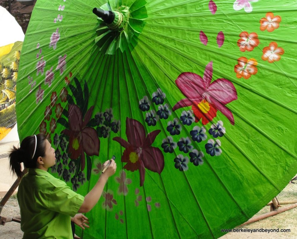 Umbrella making in Chiang Mai, Thailand