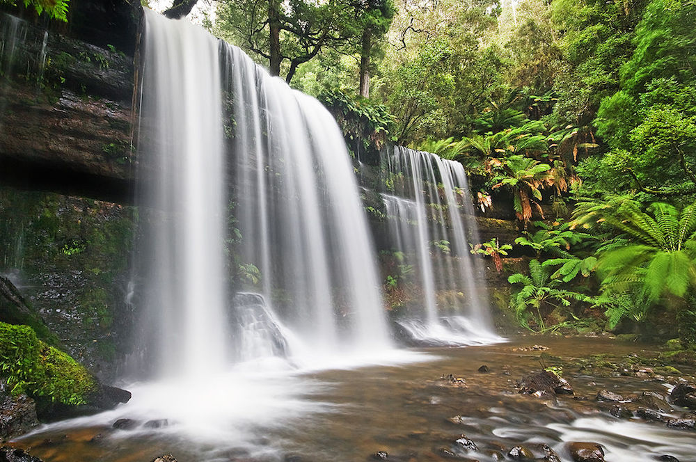 Russell Falls. Image: By JJ Harrison (Own work) [CC BY-SA 3.0 (http://creativecommons.org/licenses/by-sa/3.0) or GFDL (http://www.gnu.org/copyleft/fdl.html)], via Wikimedia Commons