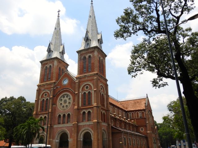 Notre Dame Cathedral Basilica of Saigon in Paris Square