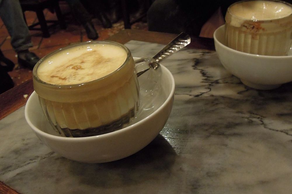A creamy and sweet egg coffee is a must-try. Image: By David McKelvey from Brisbane, Australia (Egg Coffee) [CC BY 2.0 (http://creativecommons.org/licenses/by/2.0)], via Wikimedia Commons
