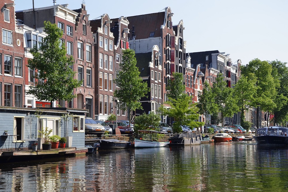 The beautiful canals of Amsterdam