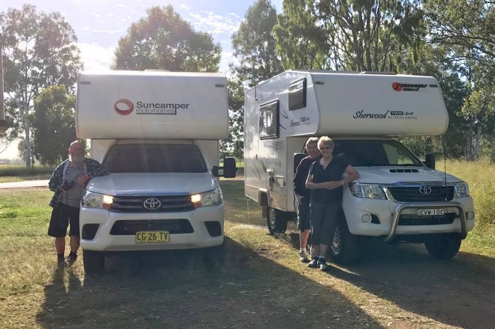 Meeting other Suncamper owners north of Monto Queensland