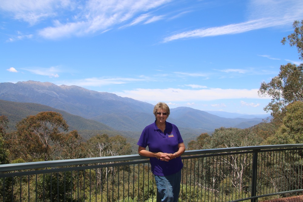 Pam in the Snowy Mountains, NSW