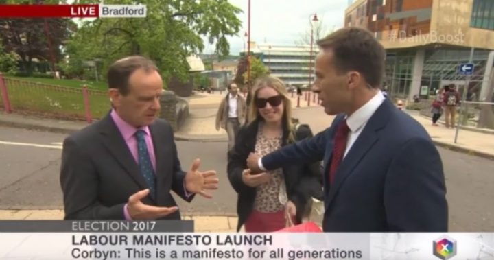 BBC journalist slapped after accidentally touching woman's breast during live broadcast