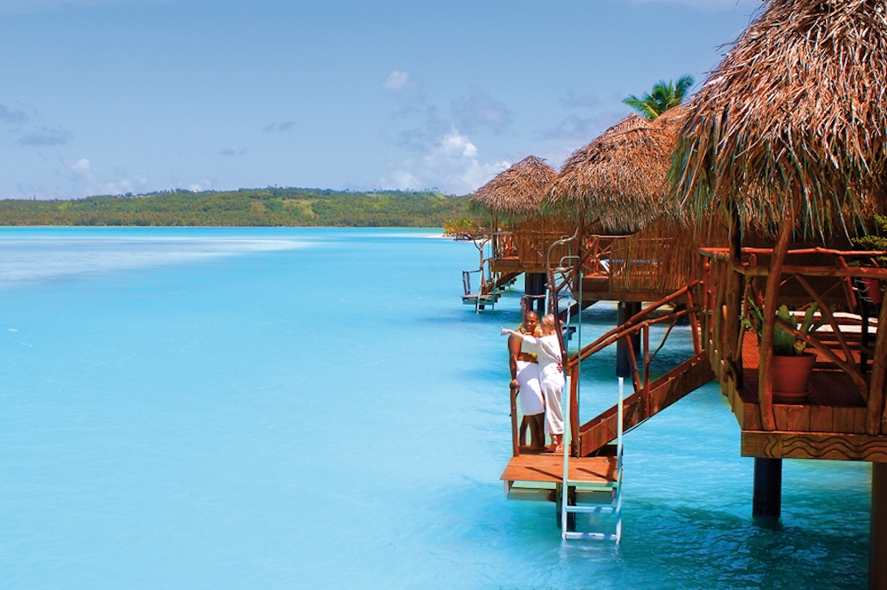 Aitutaki Lagoon's overwater bungalows