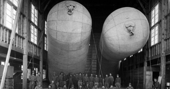 Barrage balloons