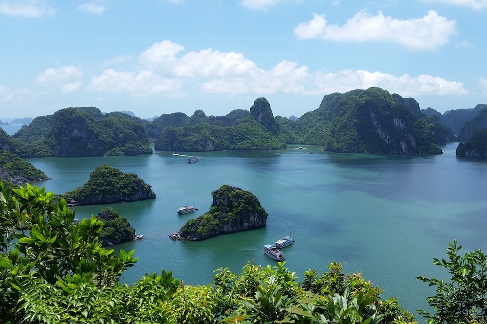 Vietnam's Halong Bay is a popular holiday spot