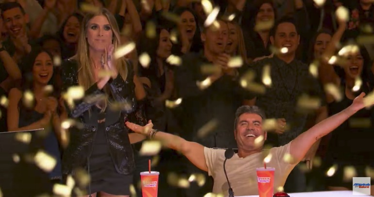 America's Got Talent judges Heidi Klum and Simon Cowell