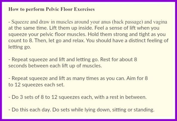 CFA pelvic floor exercises