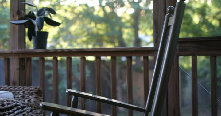 830 rocking chair on porch