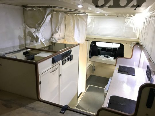 All Terrain Warrior campervan interior.