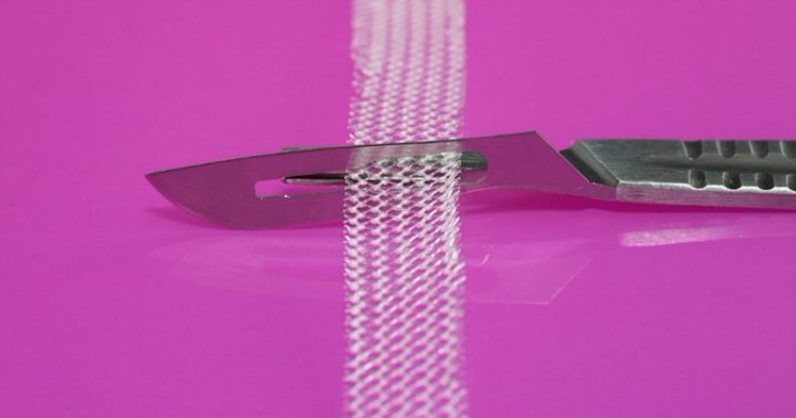 mesh and knife pink background mesh and knife pink background