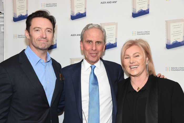 Bob Roth pictured with Hugh Jackman and Deborra-Lee Furness