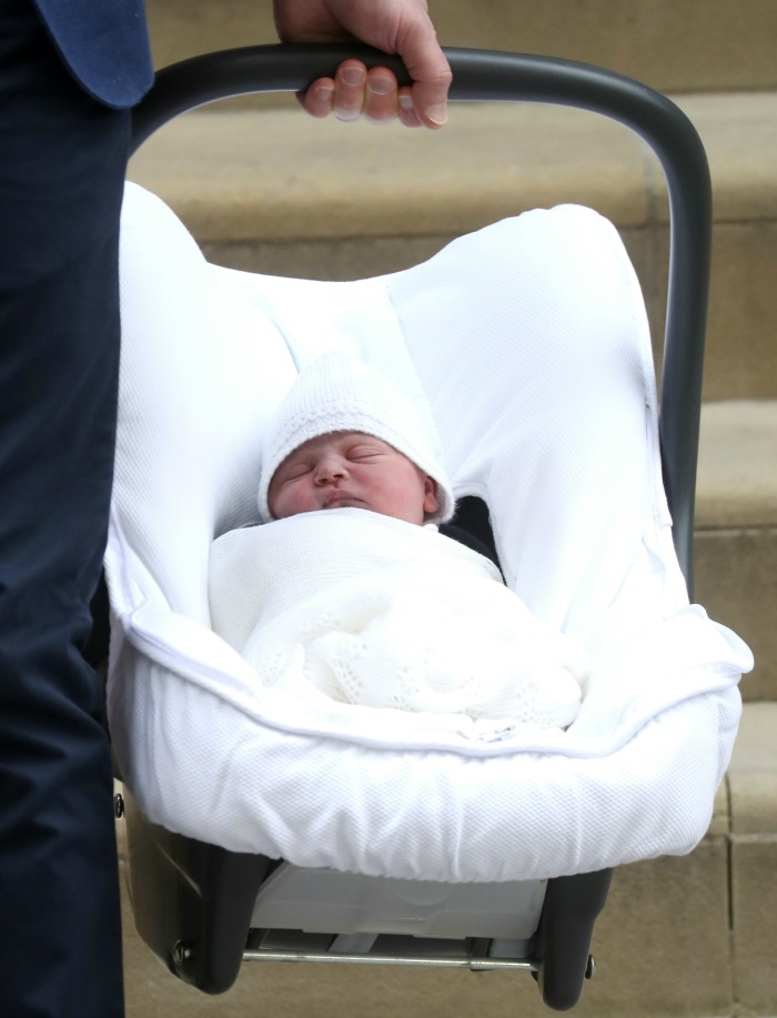 new royal baby in carrier