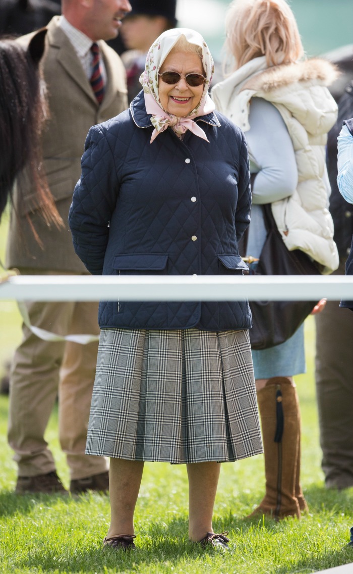 Queen Elizabeth was all smiles as she attended the Royal Windsor Horse Show.