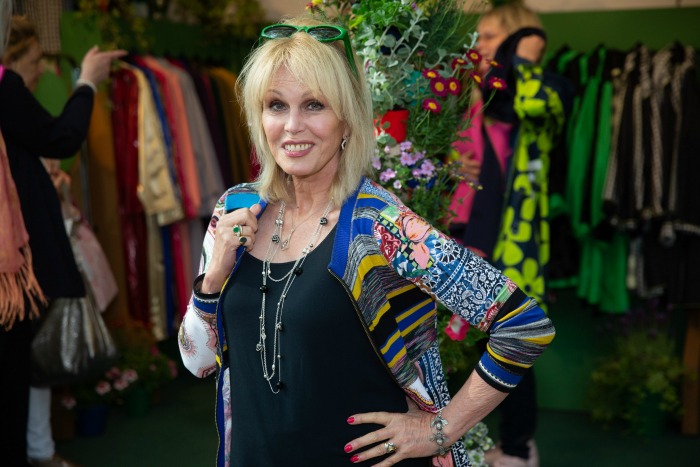 British actress Joanna Lumley at the RHS Chelsea Flower Show. 