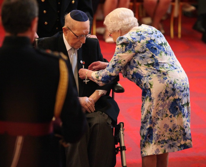 Lieutenant Colonel Mordaunt Cohen, 101, is made an MBE