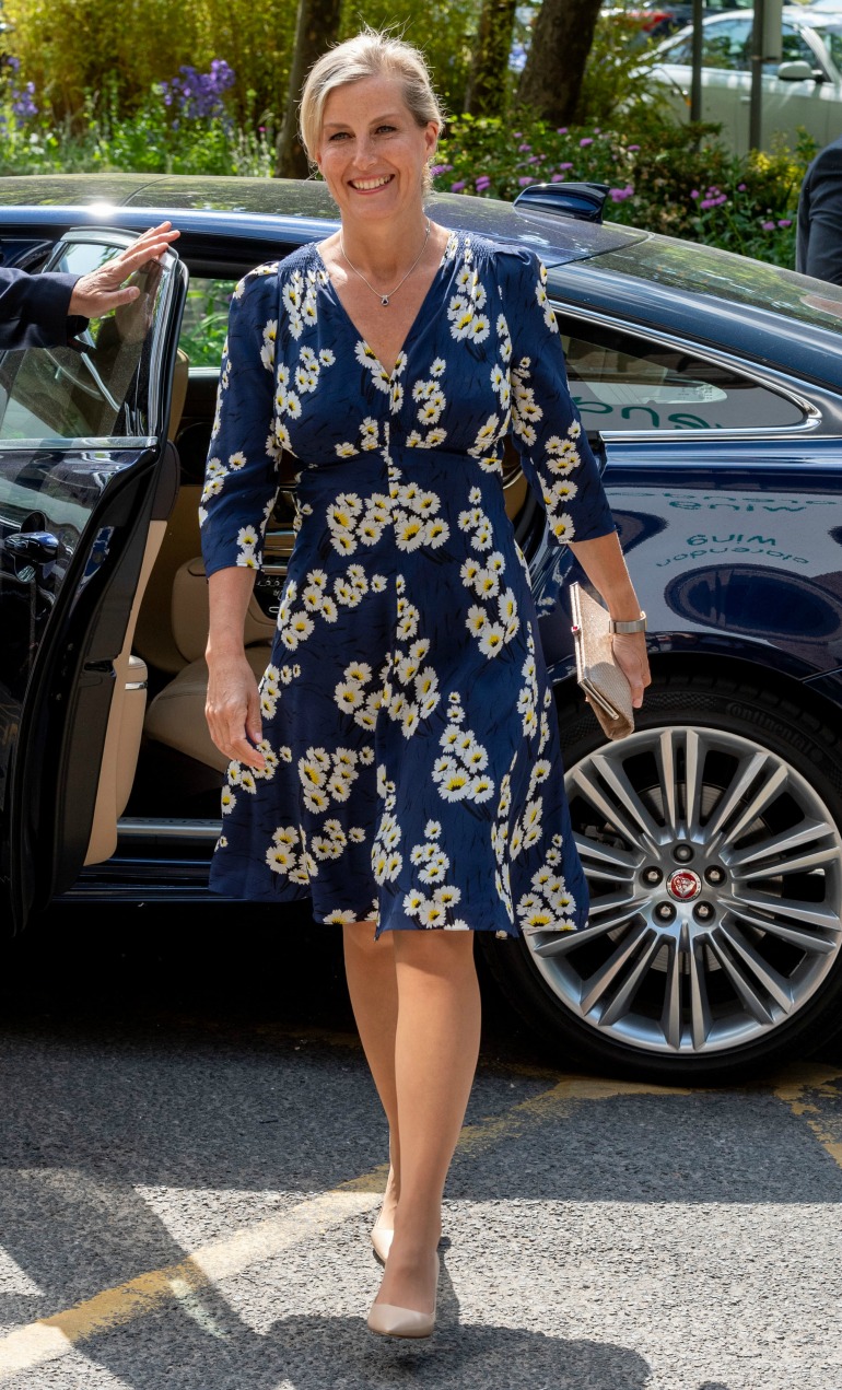 Sophie Wessex wore a summery blue dress for the occasion. Source: Getty 