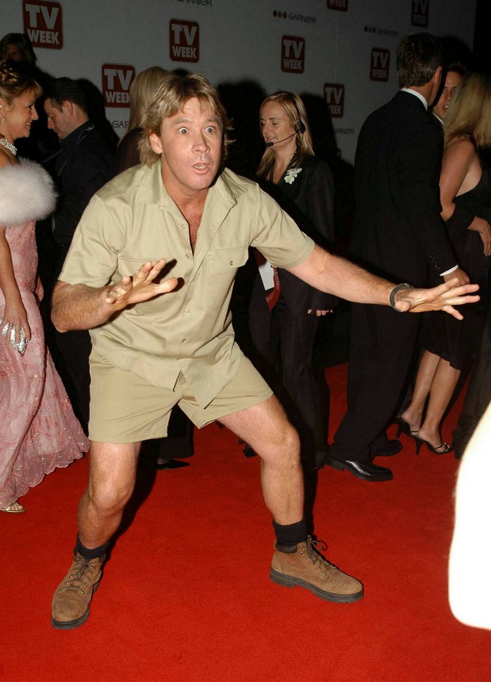 Steve Irwin appeared at the Logies in 2004. Source: Getty.