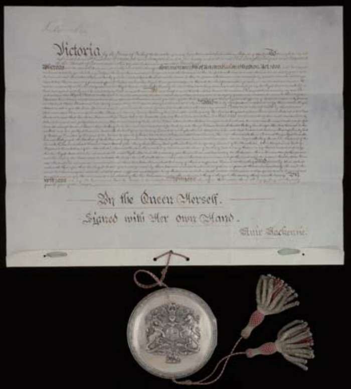 Queen Victoria signed the document on July 9, 1900. Source: Getty.