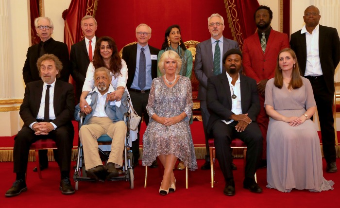 Camilla posed with previous winners of the Man Booker Prize. Source: Getty.