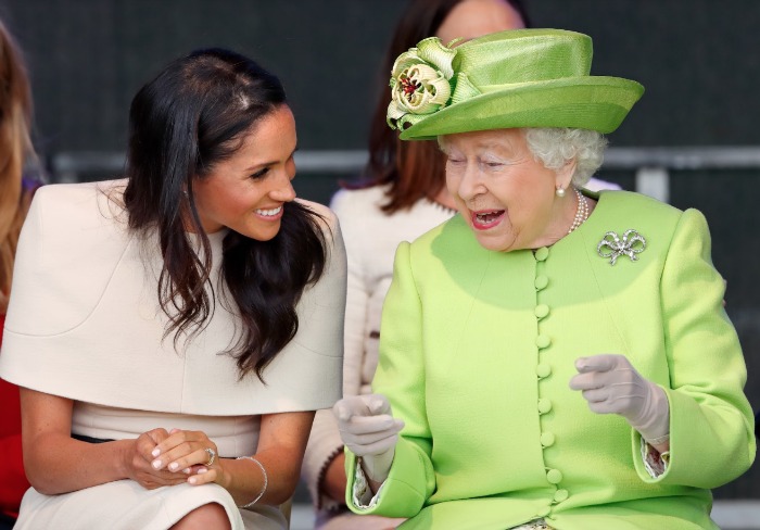 Meghan was on a trip with the Queen at the time. Source: Getty.