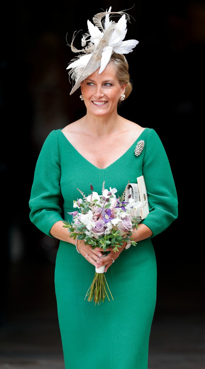 Sophie Wessex stunned in a beautiful green dress for the celebration of the 70th anniversary of the NHS at Westminster Abbey. 