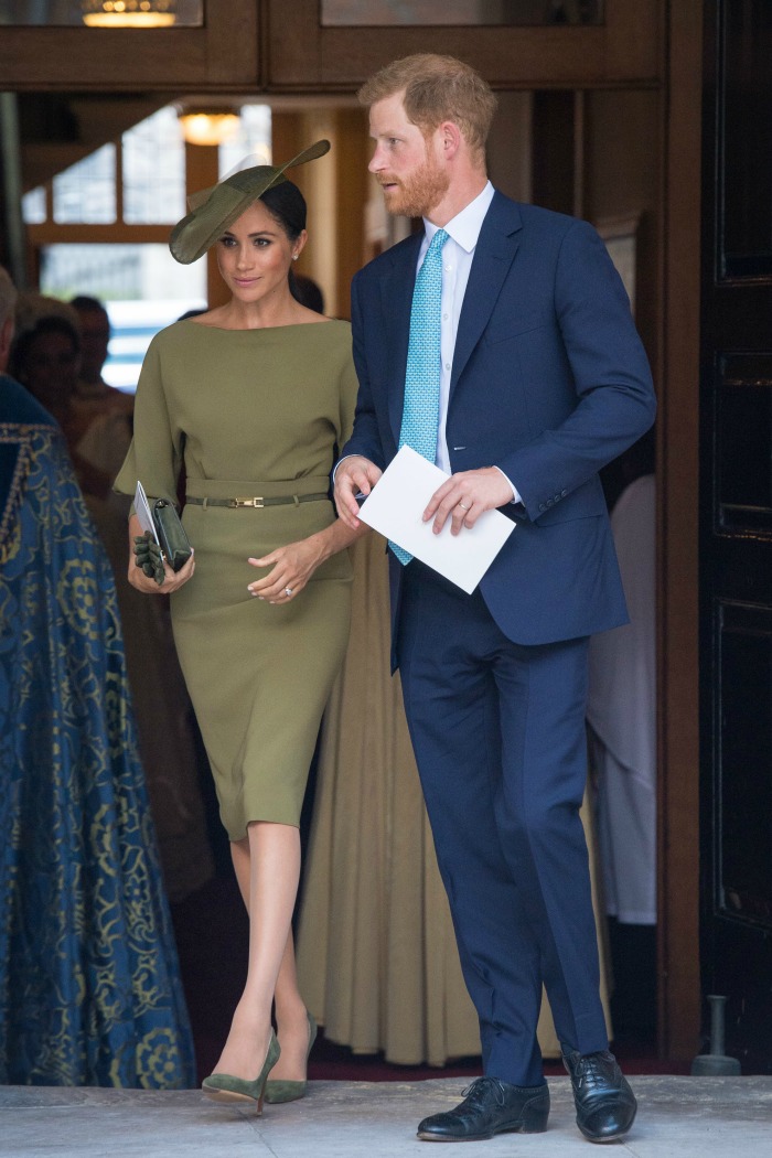 Newlyweds Meghan and Harry were tactile as ever. Source: Getty.