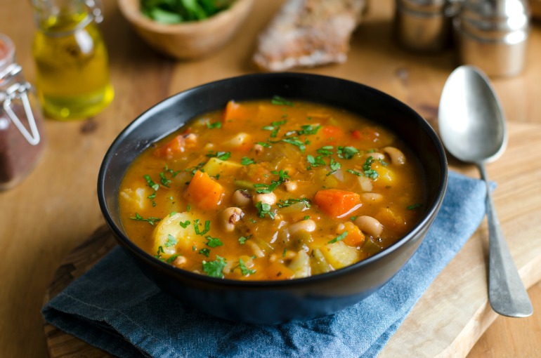 Leftover meat and bones (plus your veggies scraps from above) are perfect for creating your own stock. 