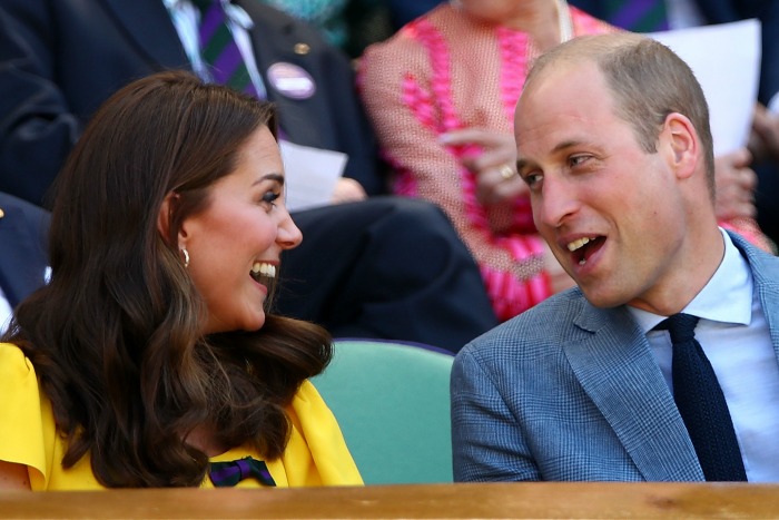 Prince William Duchess Catherine laughing Wimbledon