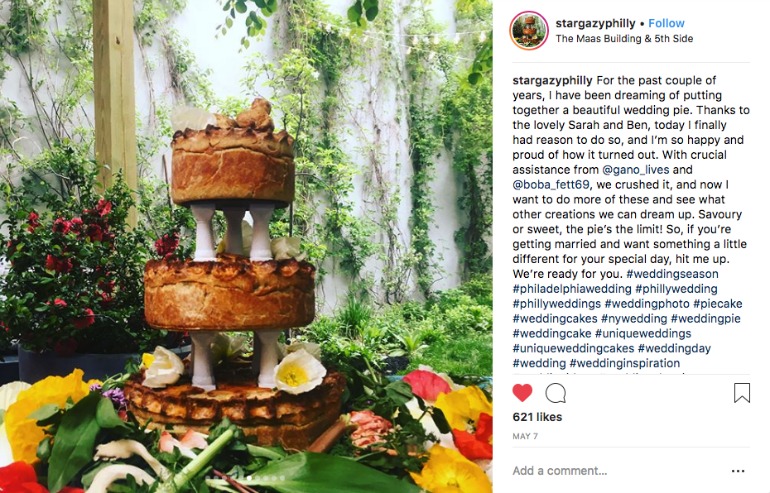 Sam Jacobson chef and owner of Stargazy in Philadelphia, is offering another option for couples. Source: Instagram - stargazyphilly