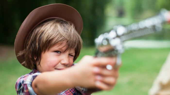 Children can no longer play with toy guns at child care centres across Australia. 