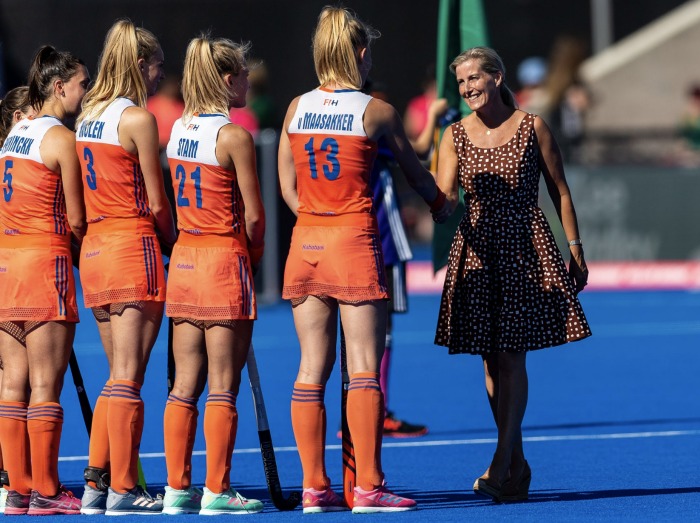 Sophie handed out medals to the winning Netherlands' team. Source: Twitter/The Royal Family.