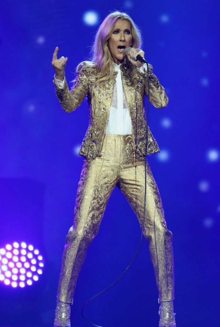 Celine Dion's fashion has also wowed audiences during her Australian tour. 