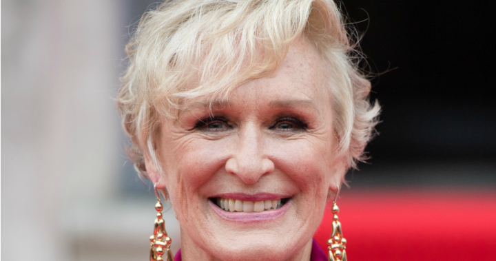 Now that’s an ’80s power suit! Glenn Close turns heads in hot-pink ...