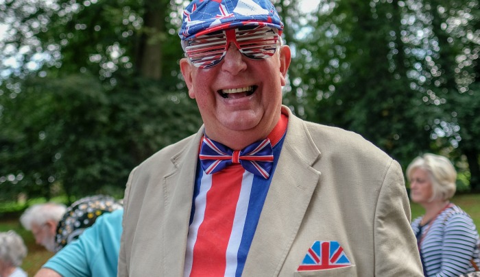 This gentleman took best-of-British attire to a new level. Source: Getty