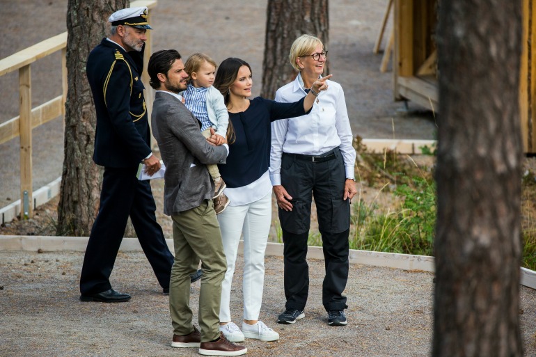 The Swedish royal family stepped out in style as they visited Nynas Nature reserve to open the Prince Alexander Viewpoint on Thursday. Source: Getty