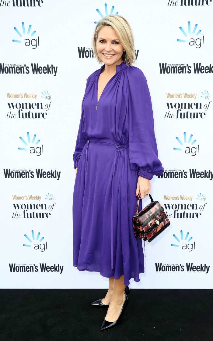 Georgie Gardner opted for a flattering blue dress. Source: Getty.