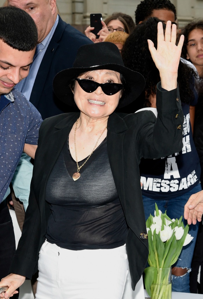 Yoko was widowed in 1980, when John was murdered. Source: Getty.