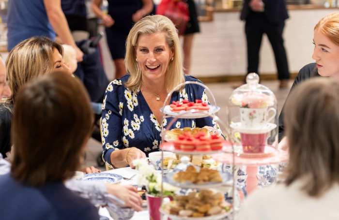 Sophie Wessex enjoyed a high tea during a visit to the Daniel Department Store.