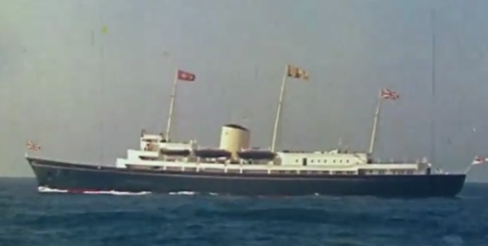 Charles and Anne were the first royals to set sail on the Royal Britannia Yacht. Source: Channel 7/Queen of the World.