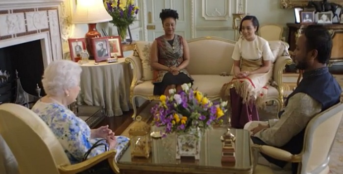 The queen met with young Commonwealth leaders. Source: Channel 7/Queen Of The World.