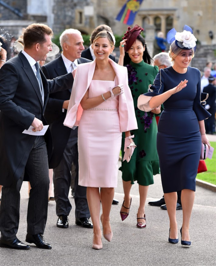 Nick Candy and Holly Candy arrive at St George's Chapel. 