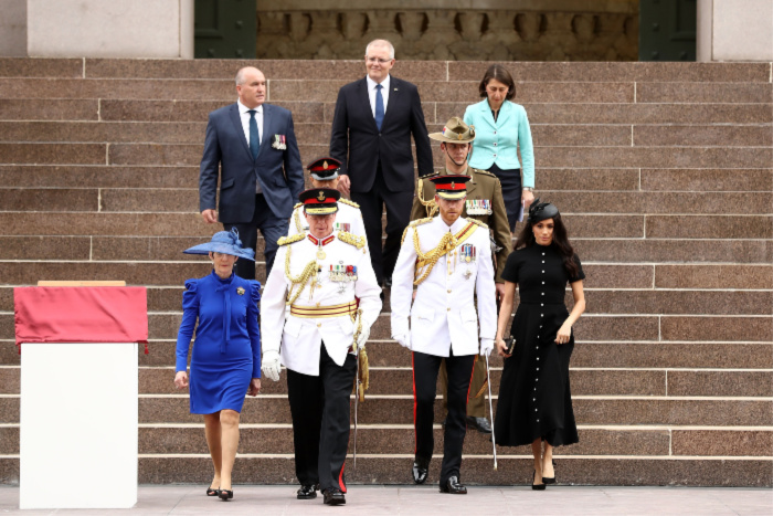 Harry and Meghan were joined by Prime Minister Scott Morrison. 