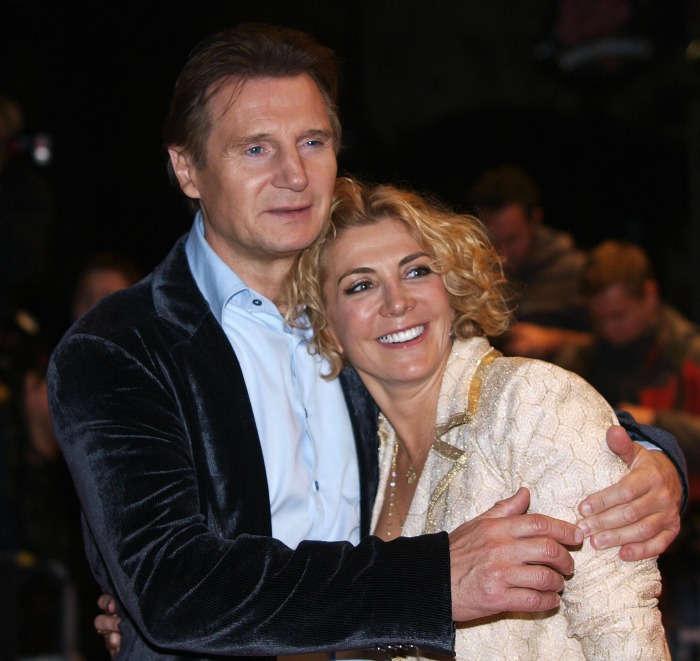Liam Neeson with his late wife Natasha Richardson. Source: Getty.