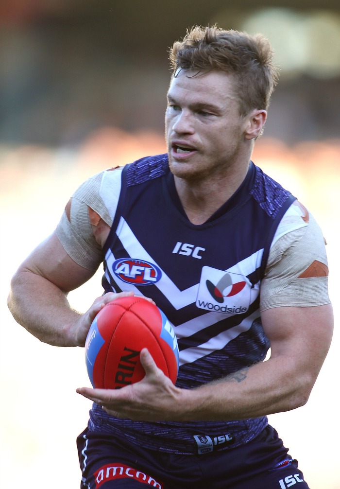 Colin Sylvia pictured during an AFL match.