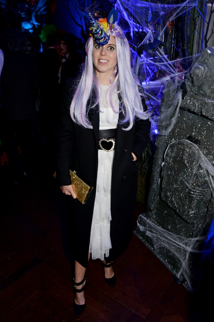 Princess Beatrice spotted at Annabel's Halloween Party earlier this week. 