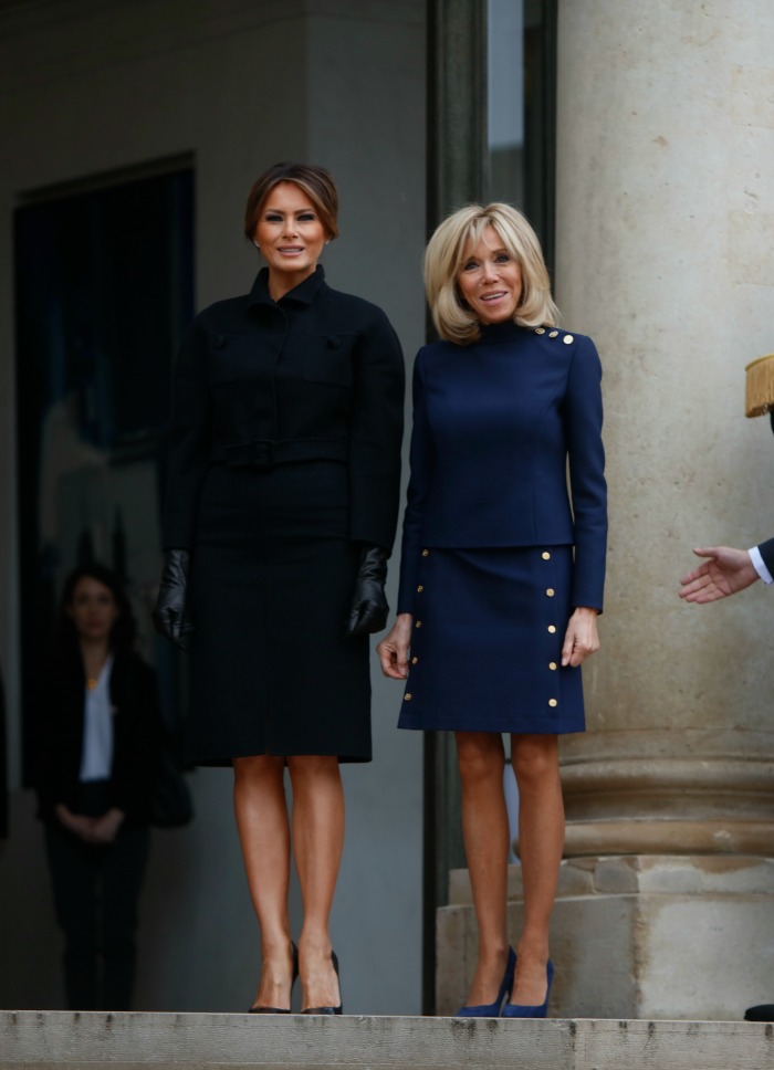 The First Ladies stole the limelight in knee-length dresses. Source: Getty.